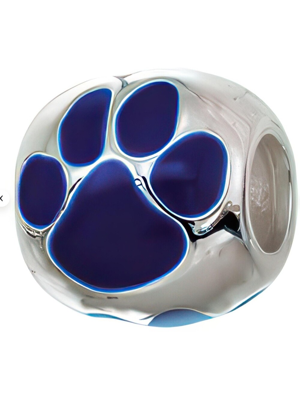 European blue paw bead fits pandora MSPR $30